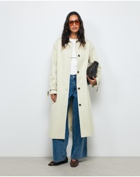 AERE - Organic Cotton Belted Trench Coat