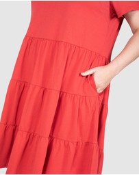 Love Your Wardrobe - Indie Jersey Tiered Dress