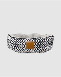 Mog & Bone - Reversible Cat Bed - Black Wave