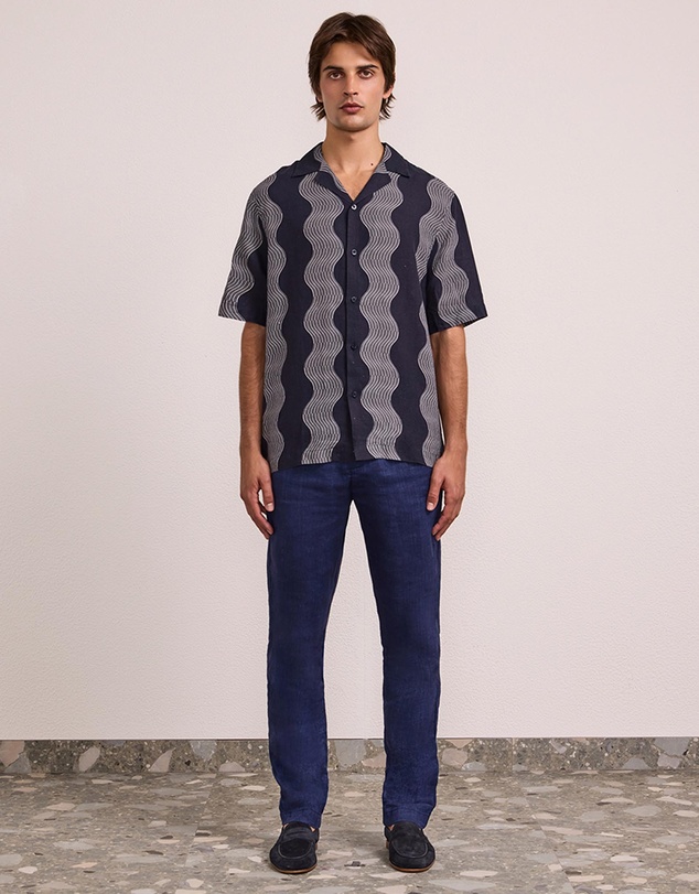 Frescobol Carioca - Roberto Linen SS Shirt
