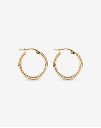Michael Hill - 18mm Hoop Earrings in 10kt Yellow Gold