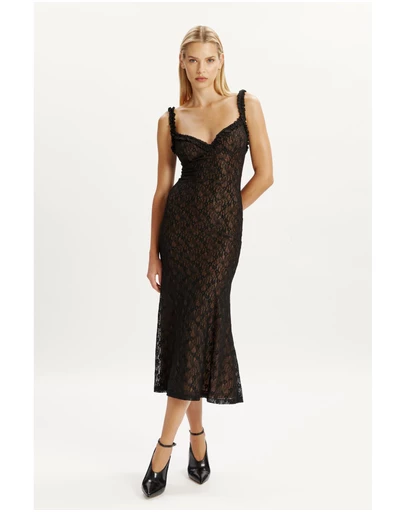 Bardot - Alegra Stretch Lace Midi Dress