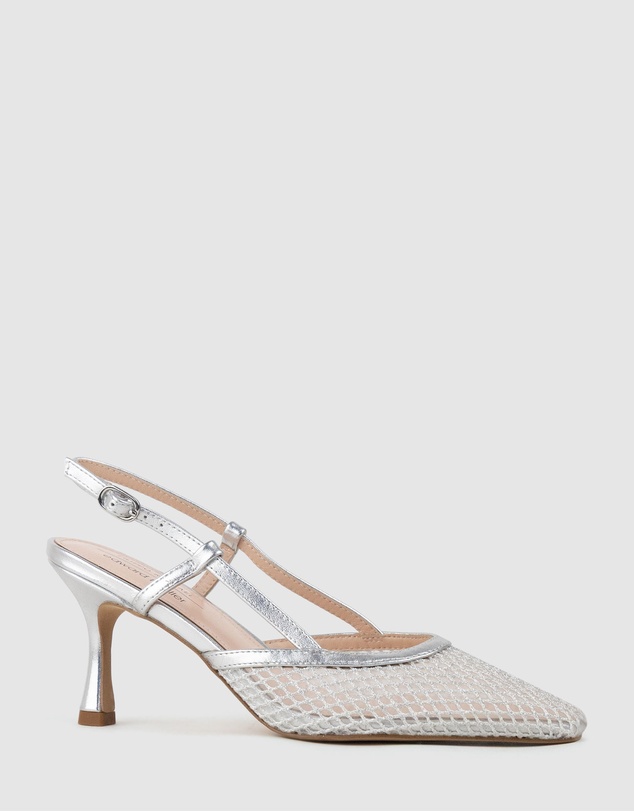 Edward Meller - DELILAH75 Mesh Slingback Pump