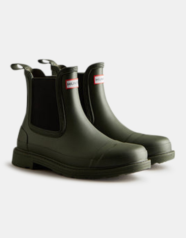 Hunter - Women's Chelsea Commando Boot Dark Olive