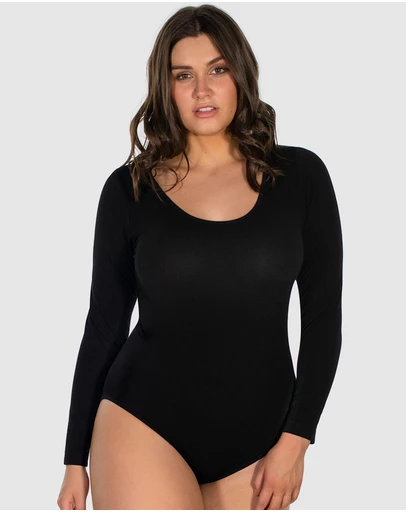 B Free Intimate Apparel - Long Sleeve Bamboo Bodysuit