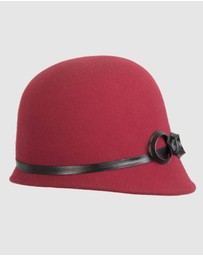 Max Alexander - Felt Red Fashion Bucket Hat