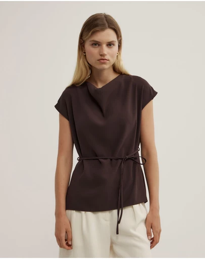 Witchery - Cowl Tie Belt Top