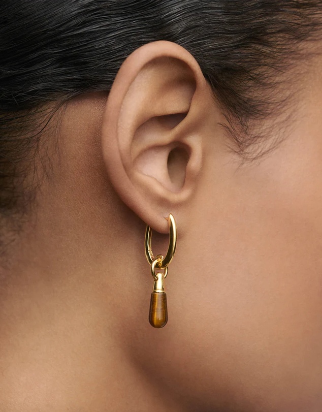 PDPAOLA - Tiger Eye Jupiter Single Hoop