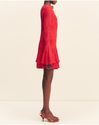 Shona Joy - Bowery Long Sleeve Ruffle Mini Dress