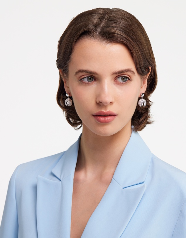 Furla - Furla Flow Crystal Silver-Tone Earrings