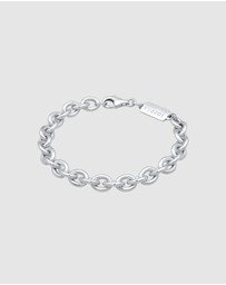 Kuzzoi - ICONIC EXCLUSIVE - Bracelet Men Links Basic in 925 Sterling Silver