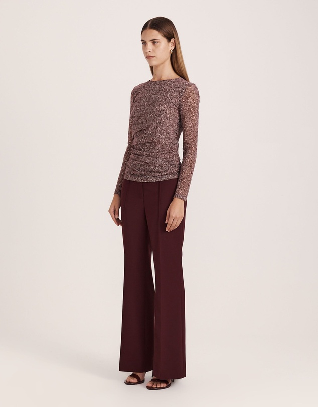 SABA - Ohio High Neck Long Sleeve Mesh Top