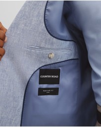 Country Road - Regular Fit Linen Chambray Jacket