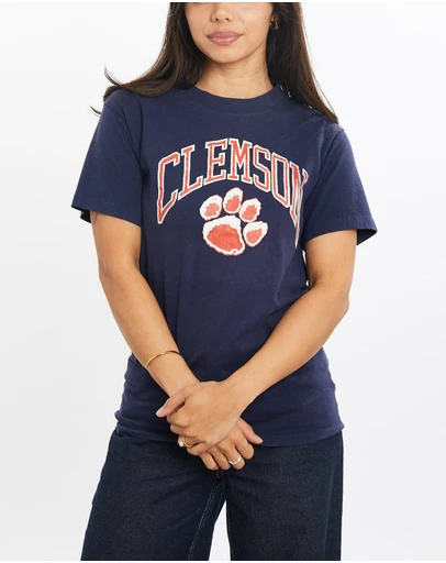 Vintage by The Real Deal - Pre Loved - Vintage 80s NCAA Clemson Tigers Tee