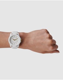 Armani Exchange - White Analogue Watch Set