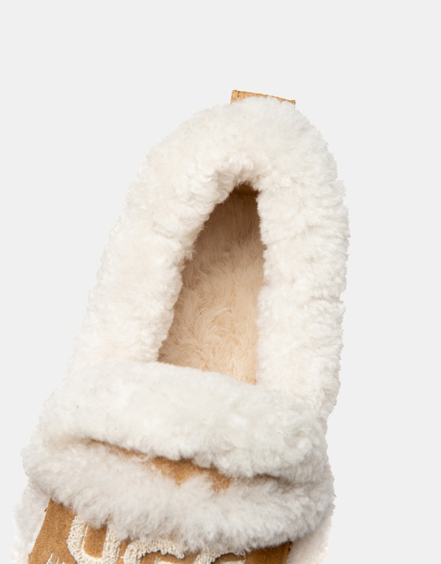 EVERAU - Australian Shepherd Ugg Rilee Platform Loafer Cow Suede Upper House Shoes
