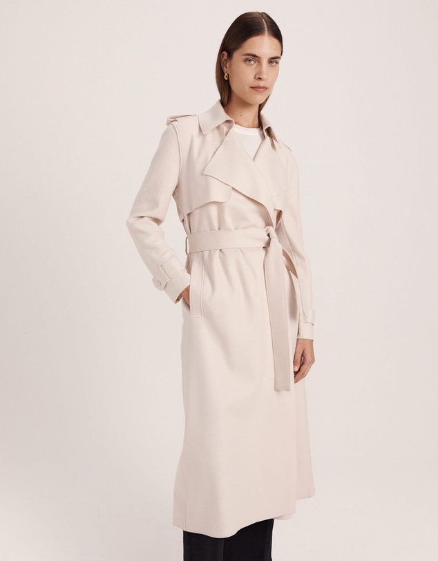 SABA - Karla Wool Longline Trench Coat
