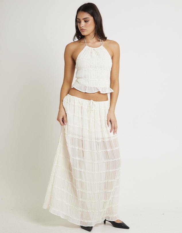 Subtitled - Alda Shirred Maxi Skirt