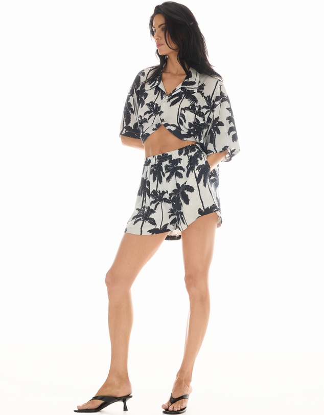 THE TALES - Mono Palm Silk Shorts