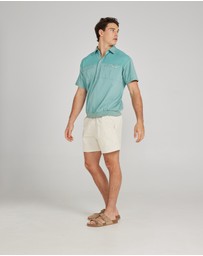 Horrigan - Santorini Pale Turquoise Pullover Polo