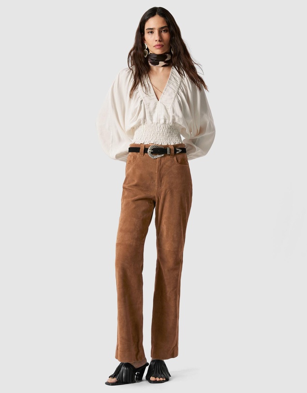 & Other Stories - Smocked Puff-Sleeve Blouse