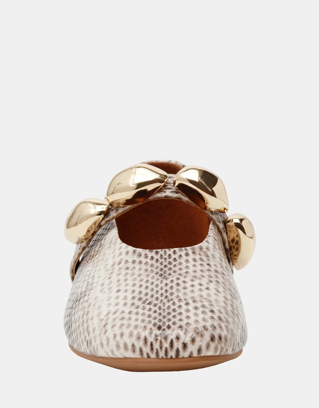 Steve Madden - Poppin Natural Snake Flats