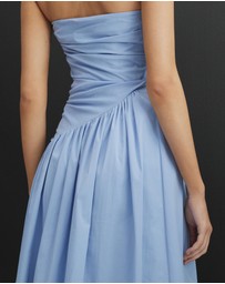 Revibe - Repaired AERE Kiera Strapless Midi Dress - AU 10