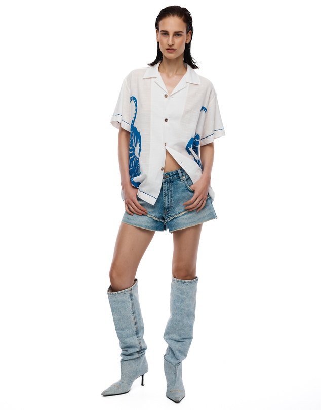 THE TALES - Crouching Tiger Cotton Shirt