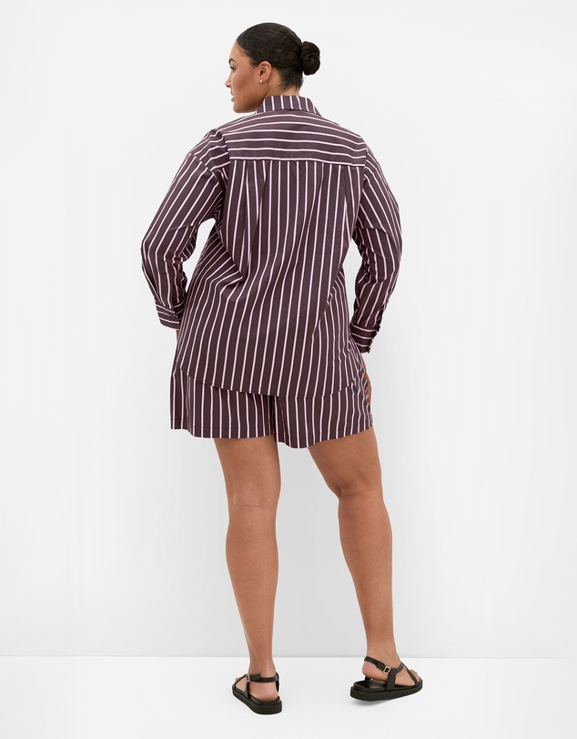 City Chic - Stassi Stripe Cotton Short