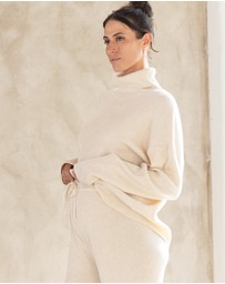 Angel Maternity - Maternity Knitted Jumper - Cream