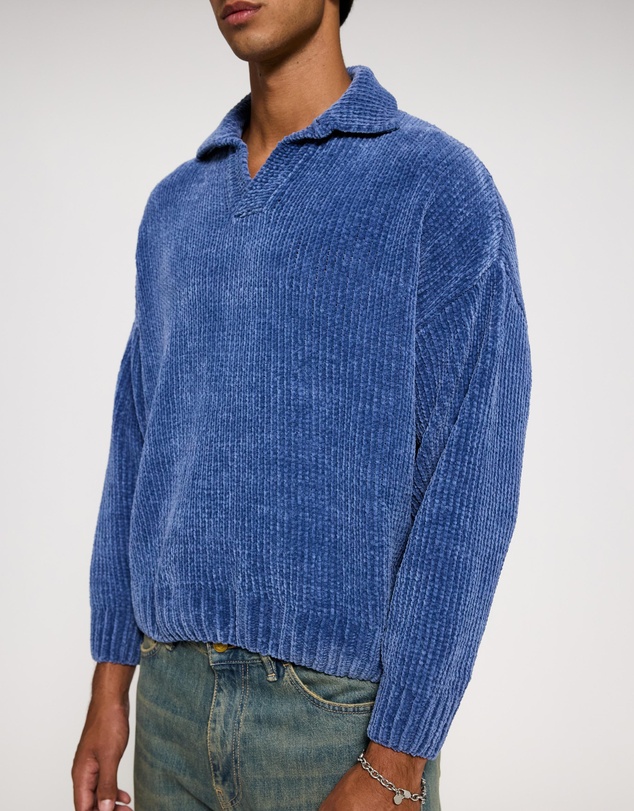 Bonsai - Chenille Oversize Fit Knit Polo