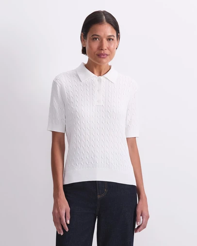 Sportscraft - Chiffon Cotton Cable Polo