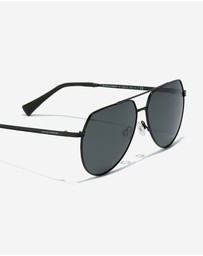 Hawkers Co - HAWKERS - Polarized Full Black SHADOW Sunglasses for Men and Women UV400