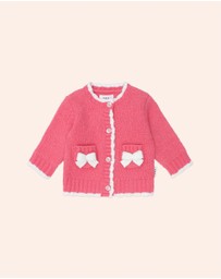 Huxbaby - Crochet Bow Cardigan - Babies-Kids