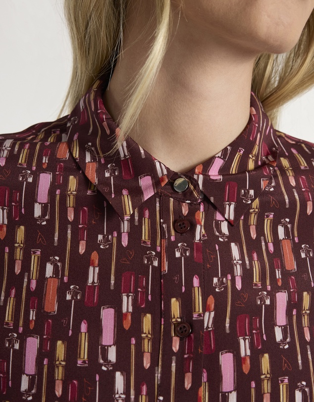 Marcs - Our Lips Are Sealed Silk Shirt