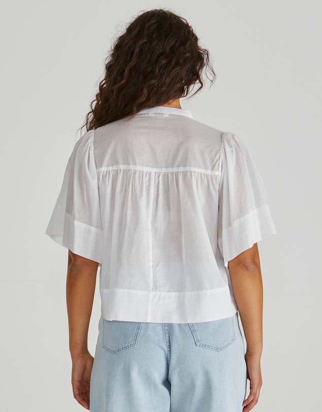 Sass - Pammi Ruffle Yoke Blouse