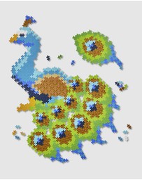 Plus Plus - Puzzle by Number - Peacock 800pcs