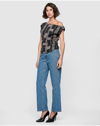 Staple the Label - Marina Asymmetrical Top