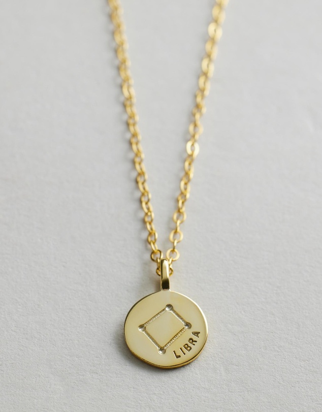 Native Sol - Libra Star Sign Pendant Necklace