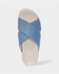 Vionic - Vesta Flatform Lug Sandal - Blue Shadow