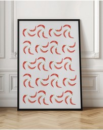 Olive et Oriel - Chili Pattern by Kathrinmay Art Print