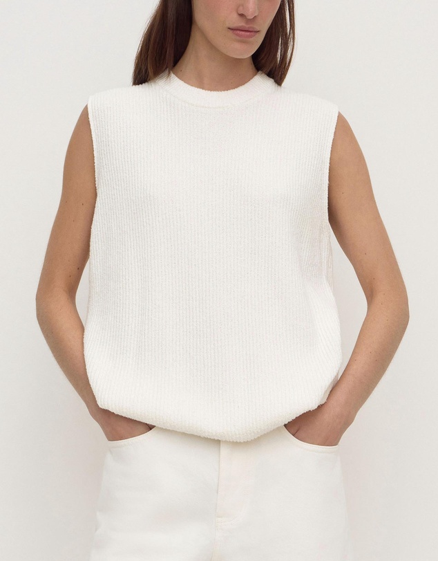 Assembly Label - Hannah Cotton Boucle Tank