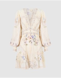 Camilla - Button Front Frill Dress