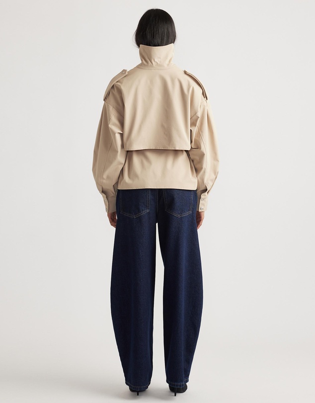 Decjuba - Lila Cropped Trench Coat
