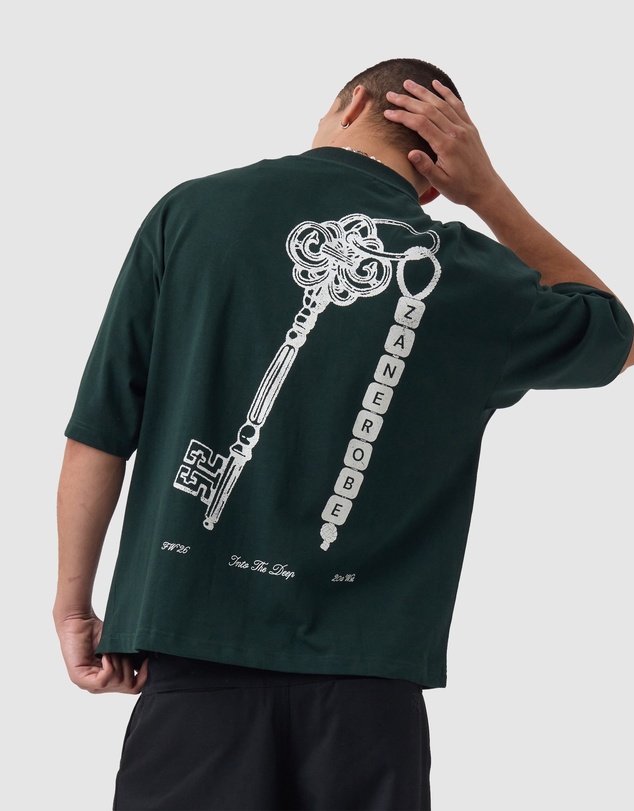 Zanerobe - Keychain Flow Crop Tee Forest