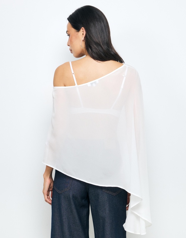 AERE - Mila One Shoulder Asymmetric Blouse
