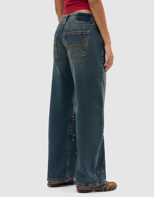 BDG By Urban Outfitters - BDG Kayla Lowrider Studded Jeans