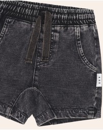 Huxbaby - Denim Knit Gusset Shorts - Babies-Kids
