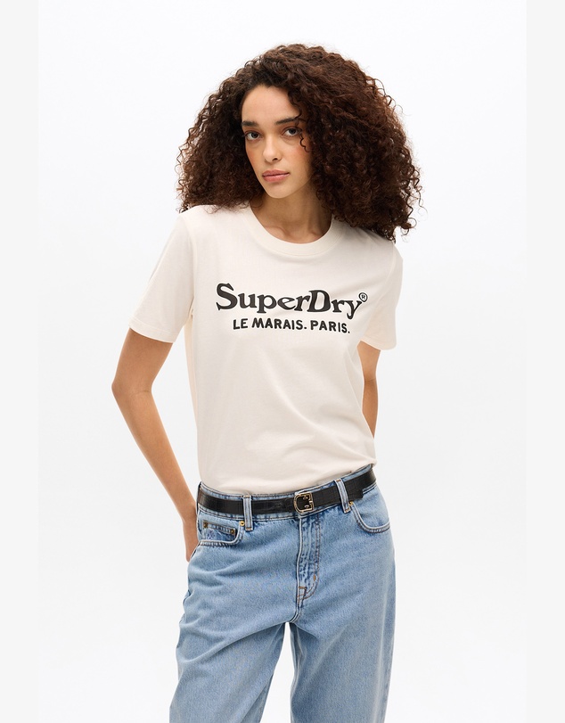 Superdry - Venue Metallic Graphic Tee