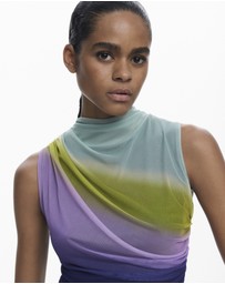 Desigual - Gradient tulle T-shirt